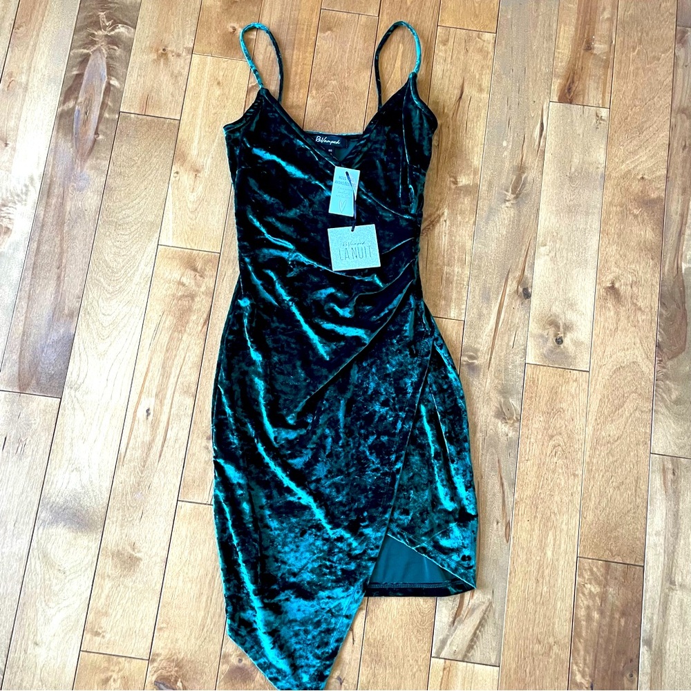 Revamped Emerald Green Velvet Dress